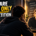 You are your only competition Person reflecting on becoming a better version of himself